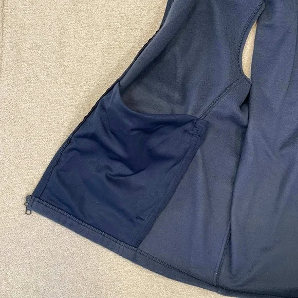 Lot of 2 Columbia Mens L Steens Mountain Fleece Vests Olive Green Navy Blue - Picture 9 of 10